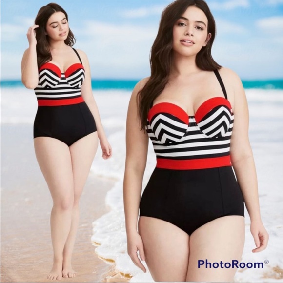torrid Swim Nwot Torrid Colorblock Swimsuit Poshmark